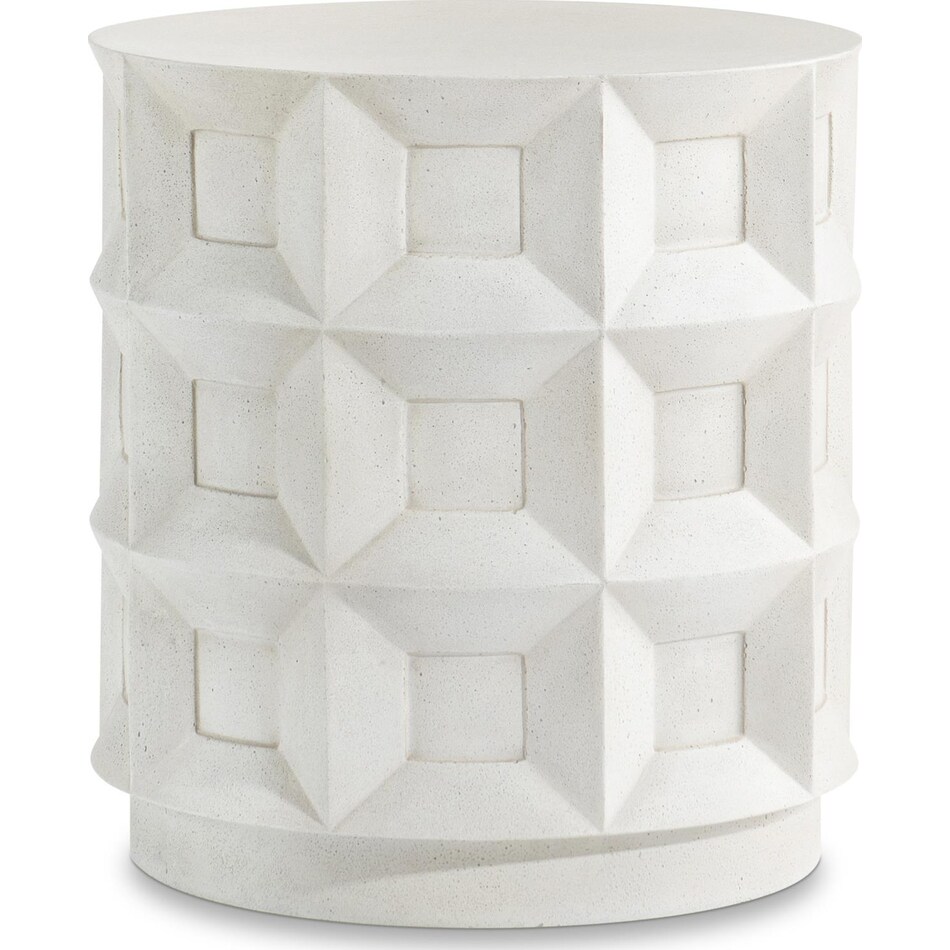 prado buff end table   