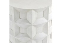 prado buff end table   
