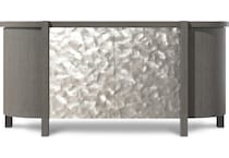 prado silver brown sideboard server   