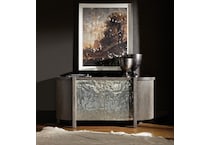 prado silver brown sideboard server   