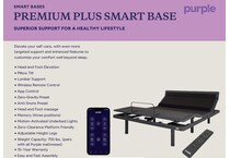 premium smart+ base black adjustable base queen   