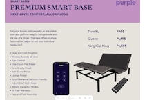 premium smart base black adjustable base queen   