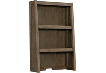 presley weathered vintage oak finish bookcase   