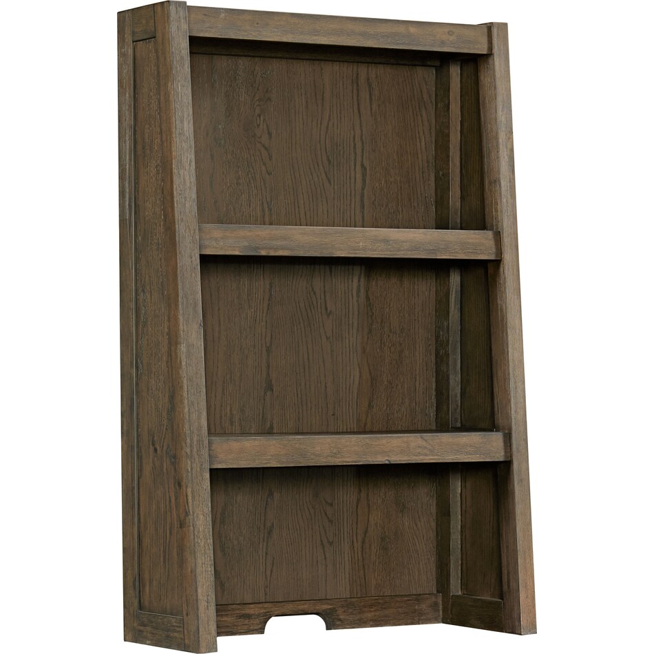 presley weathered vintage oak finish bookcase   