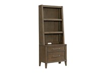 presley weathered vintage oak finish file cabinet   