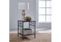priscilla navy nightstand   