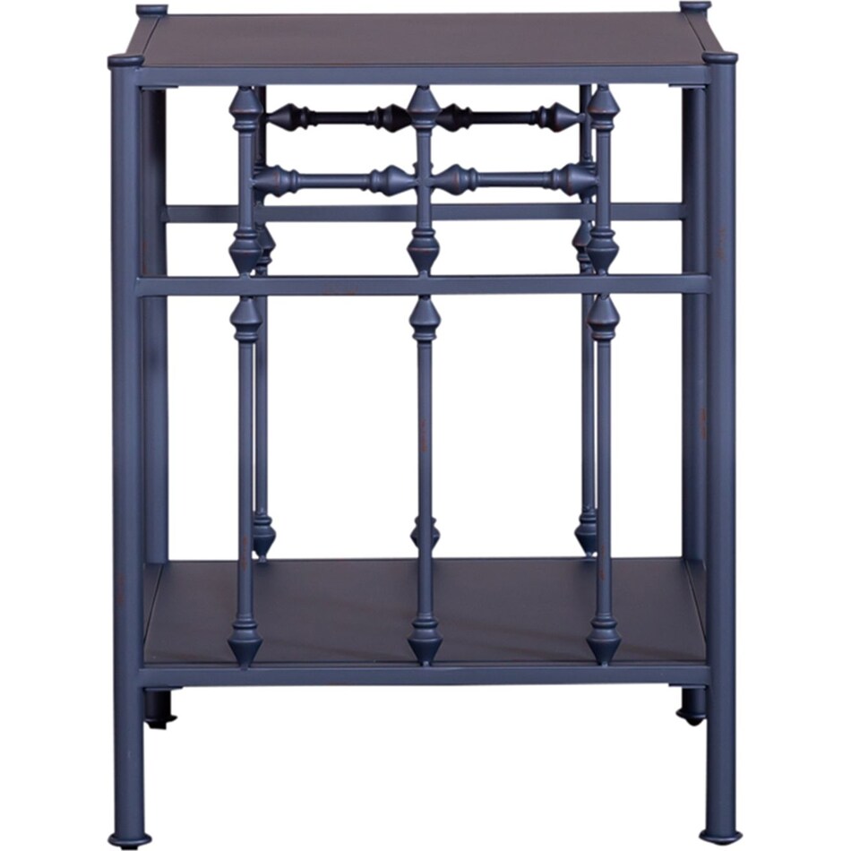 priscilla navy nightstand   