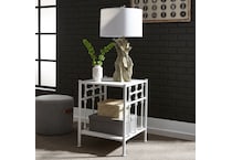 priscilla white nightstand   