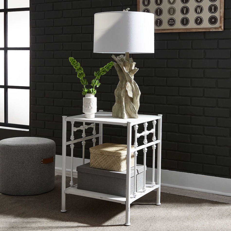 priscilla white nightstand   