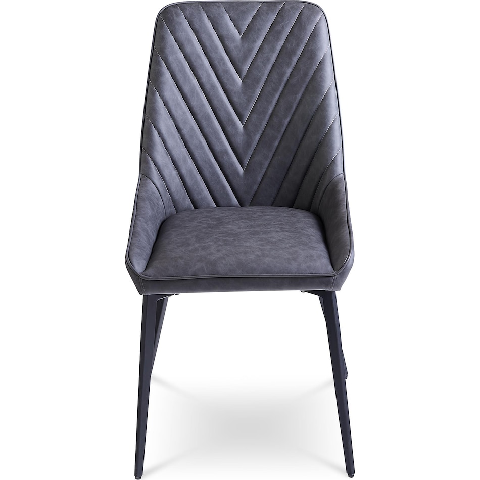 priya dark grey side chair   