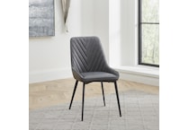 priya dark grey side chair   