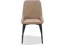 priya light brown side chair   