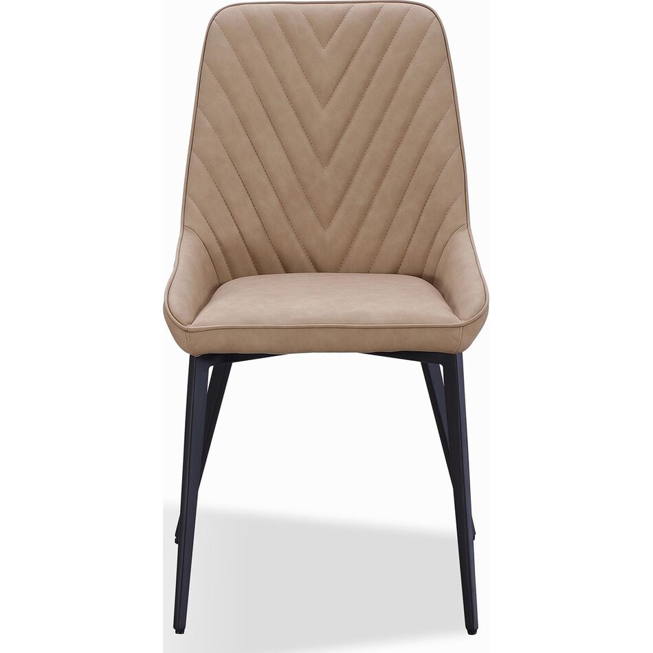 priya light brown side chair   