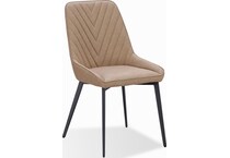 priya light brown side chair   