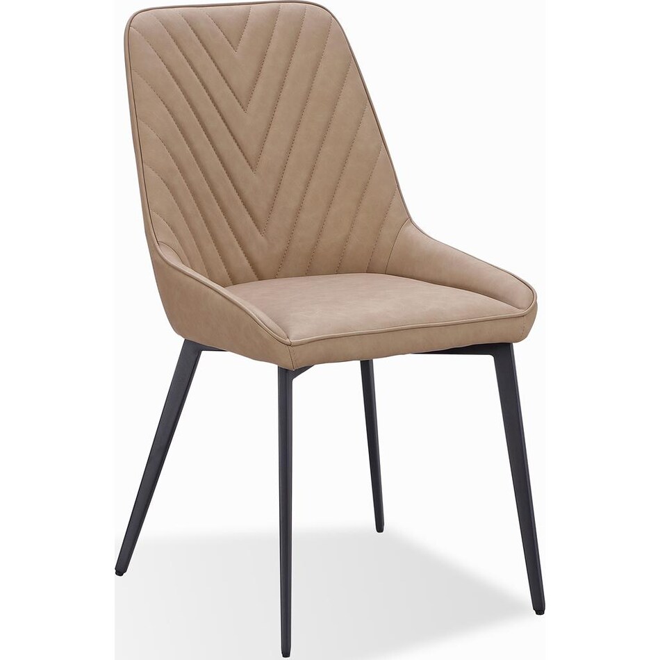 priya light brown side chair   