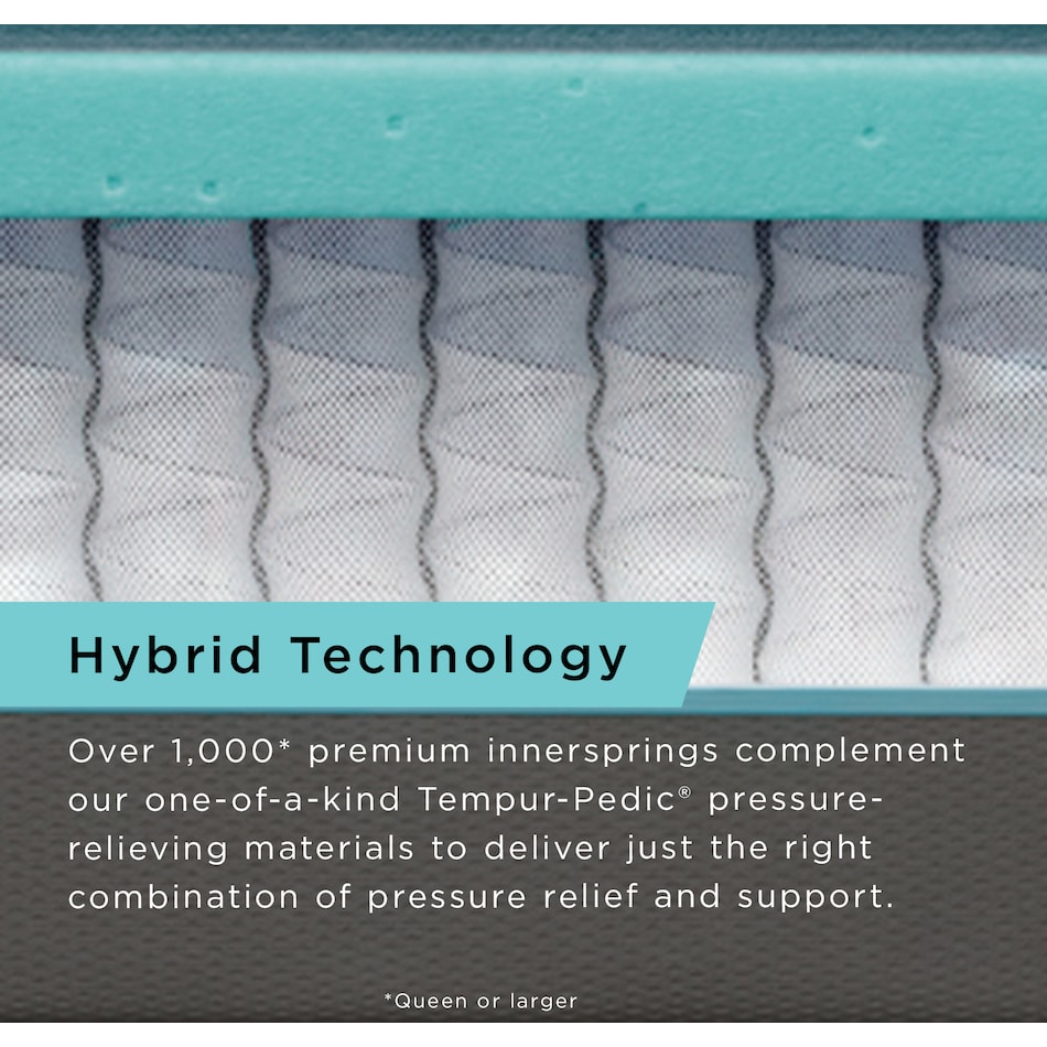 proadapt  medium hybrid blue mattress cal king   