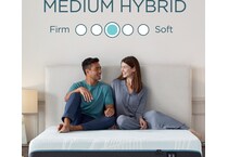 proadapt  medium hybrid blue mattress king   