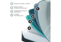 proadapt  medium hybrid blue mattress king   