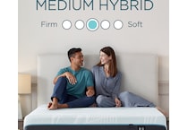 proadapt  medium hybrid blue mattress twin   
