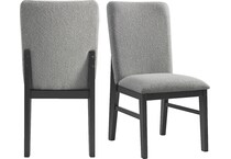 pryce black side chair   