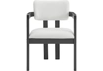 pryce white arm chair   