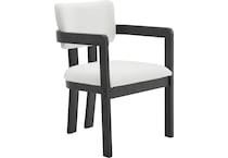 pryce white arm chair   