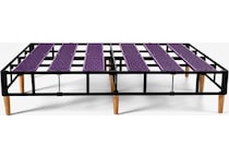 purple foundation grey box spring cal king   