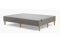 purple foundation grey box spring cal king   