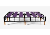 purple foundation grey box spring cal king   
