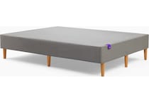 purple foundation grey box spring cal king   