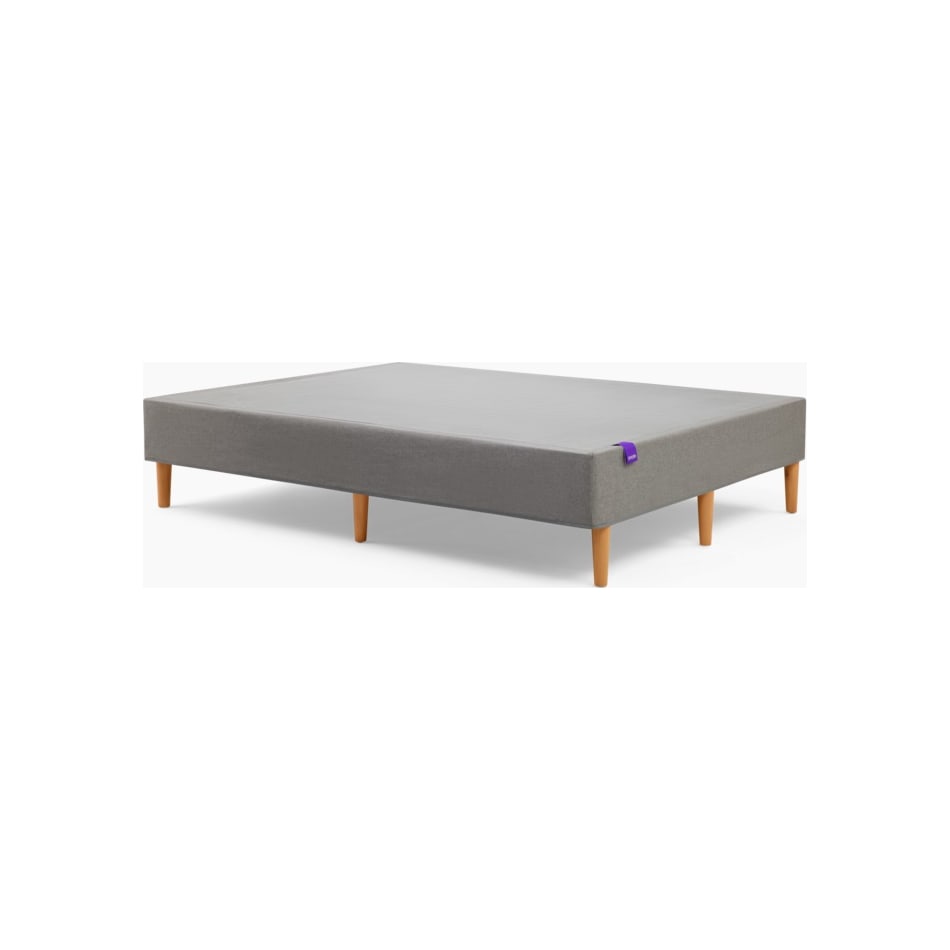 purple foundation grey box spring cal king   