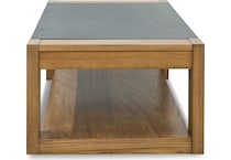 quentina light brown black cocktail table lift top   