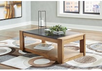 quentina light brown cocktail table lift top   
