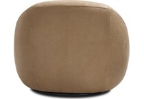 quincy beige tan leather accent chair   
