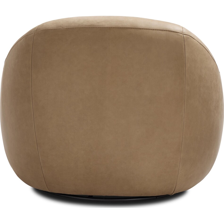 quincy beige tan leather accent chair   