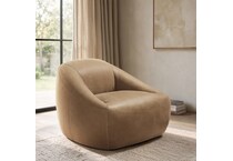 quincy leather accent chair   