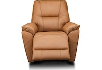 quinn brown power leather wall recliner   