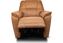 quinn brown power leather wall recliner   