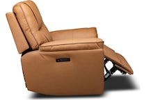 quinn brown power leather wall recliner   