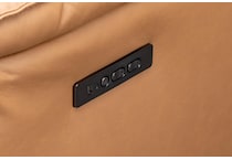 quinn brown power leather wall recliner   