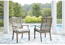 rainier ranch brown beige arm chair   