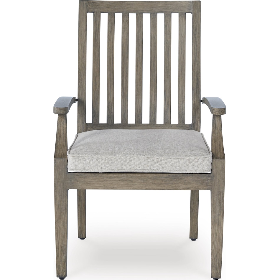 rainier ranch brown beige arm chair   