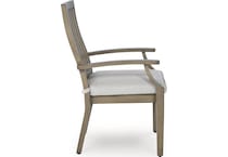 rainier ranch brown beige arm chair   
