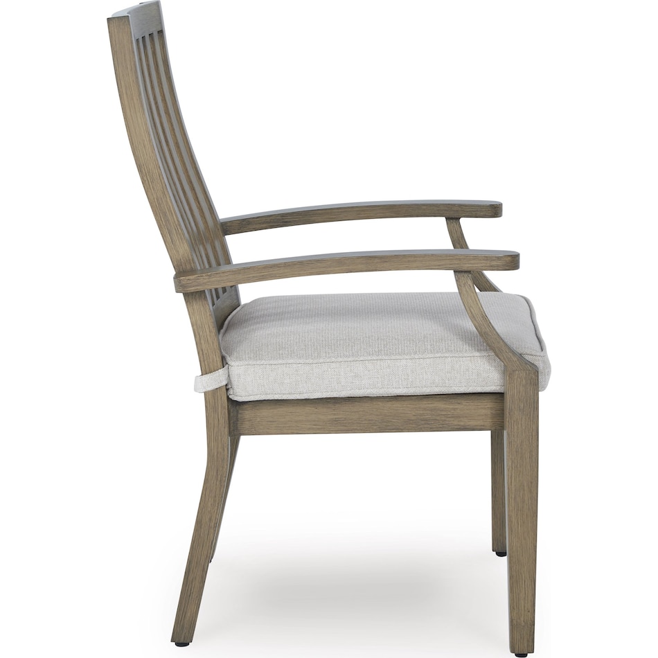 rainier ranch brown beige arm chair   