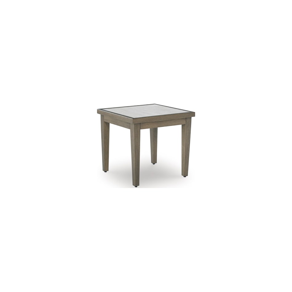 rainier ranch brown beige end table   