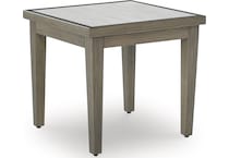 rainier ranch brown beige end table   