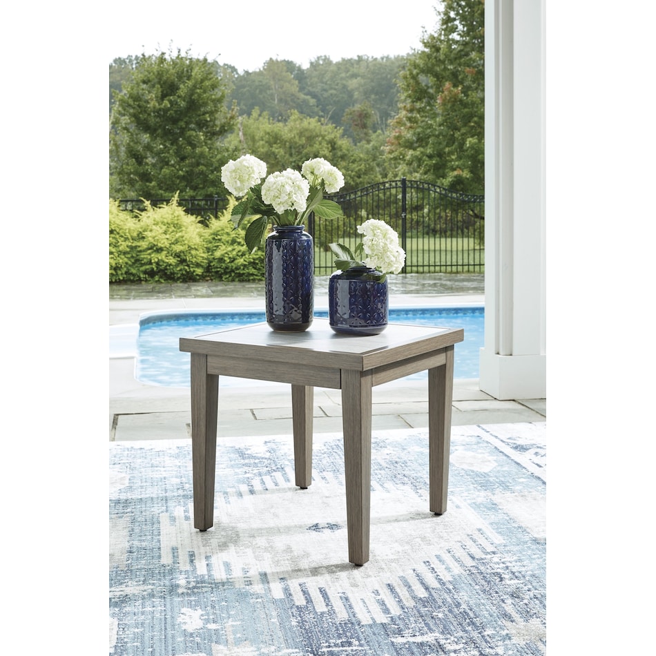 rainier ranch brown beige end table   