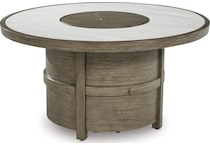 rainier ranch brown beige fire pit   