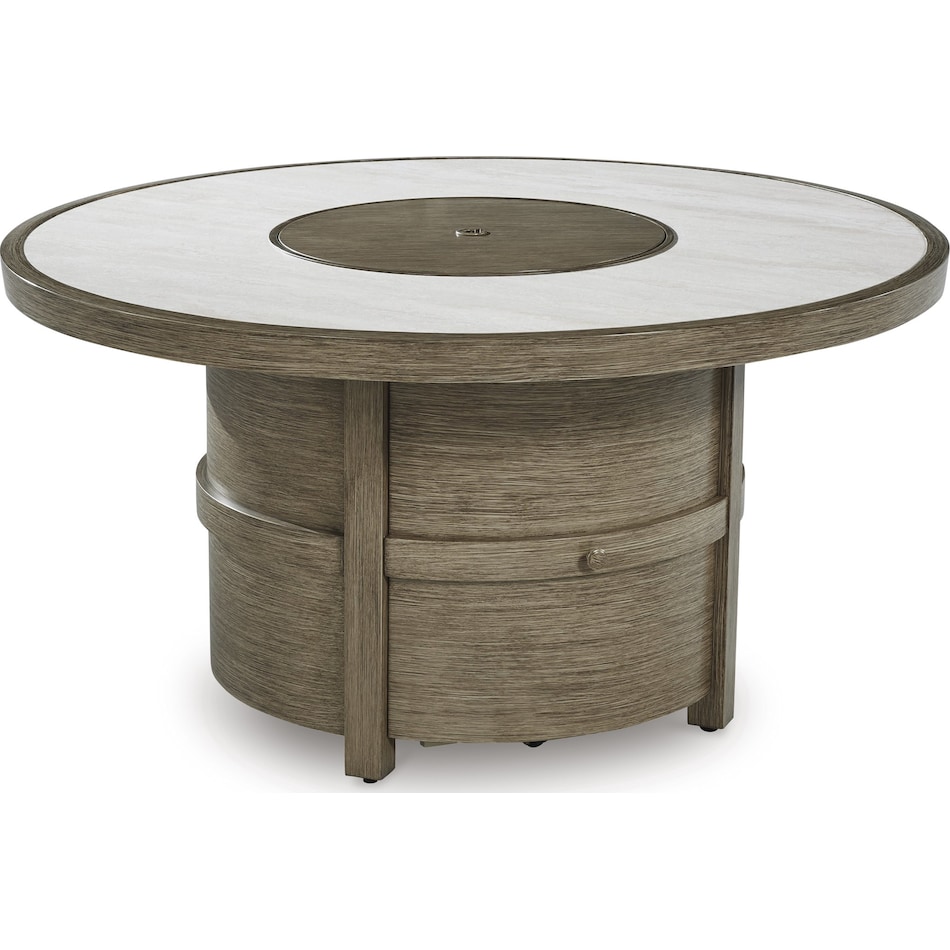 rainier ranch brown beige fire pit   