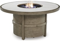 rainier ranch brown beige fire pit   